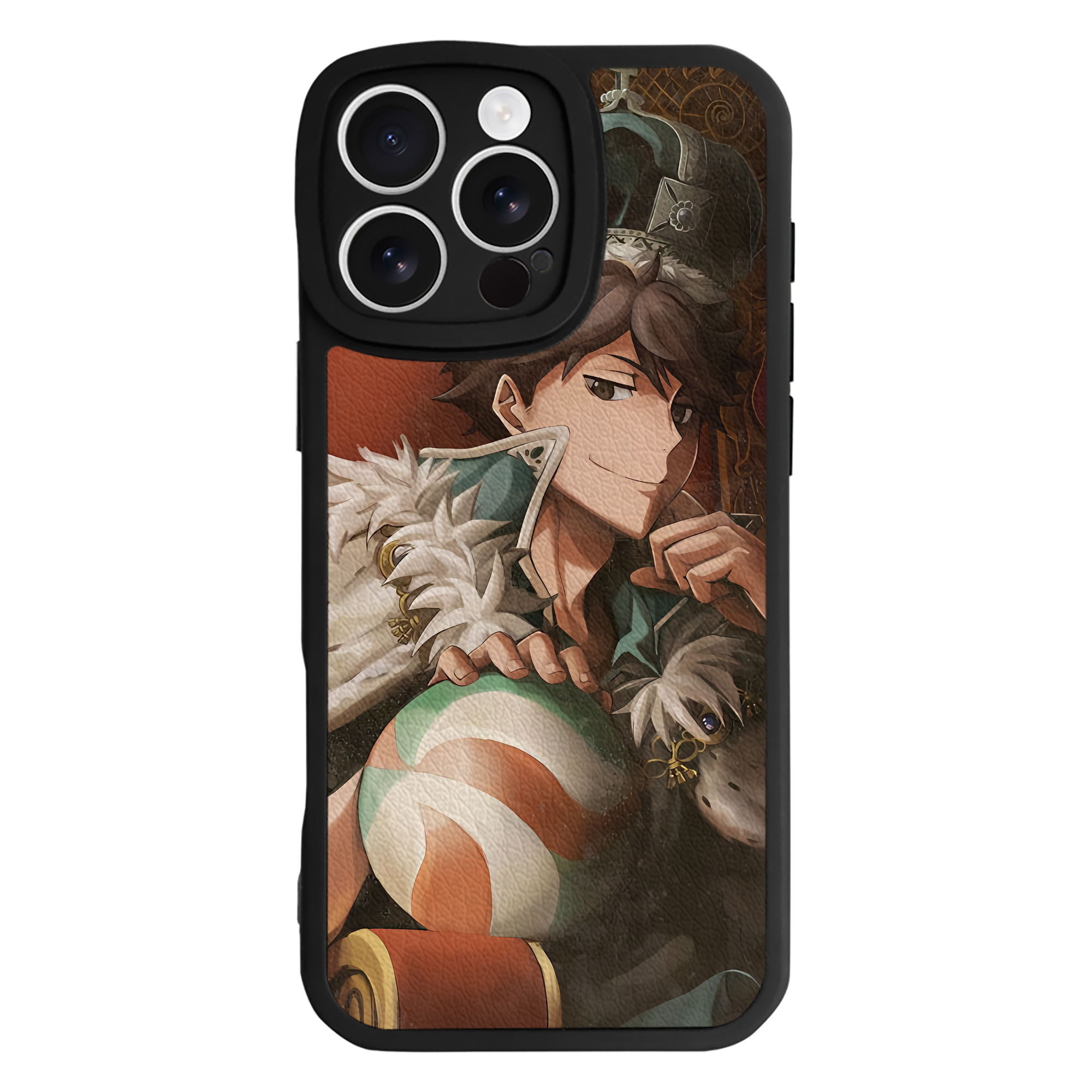 （画像用） ハイキュー!! Haikyu!! 【iPhone 16シリーズ対応】シリコンスマホケース（レザー調） 材質：シリコン